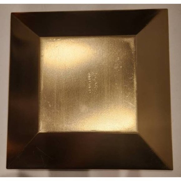 MCM Vintage Signed Georges Briard Blue Green Glass Guild Square Mosaic Tray - Picture 5 of 6